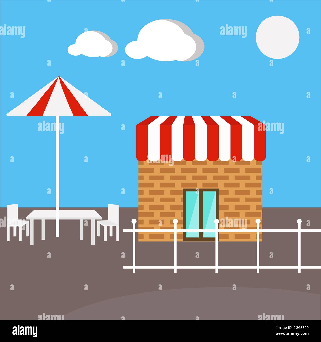 Small blue building Cut Out Stock Images Pictures Alamy