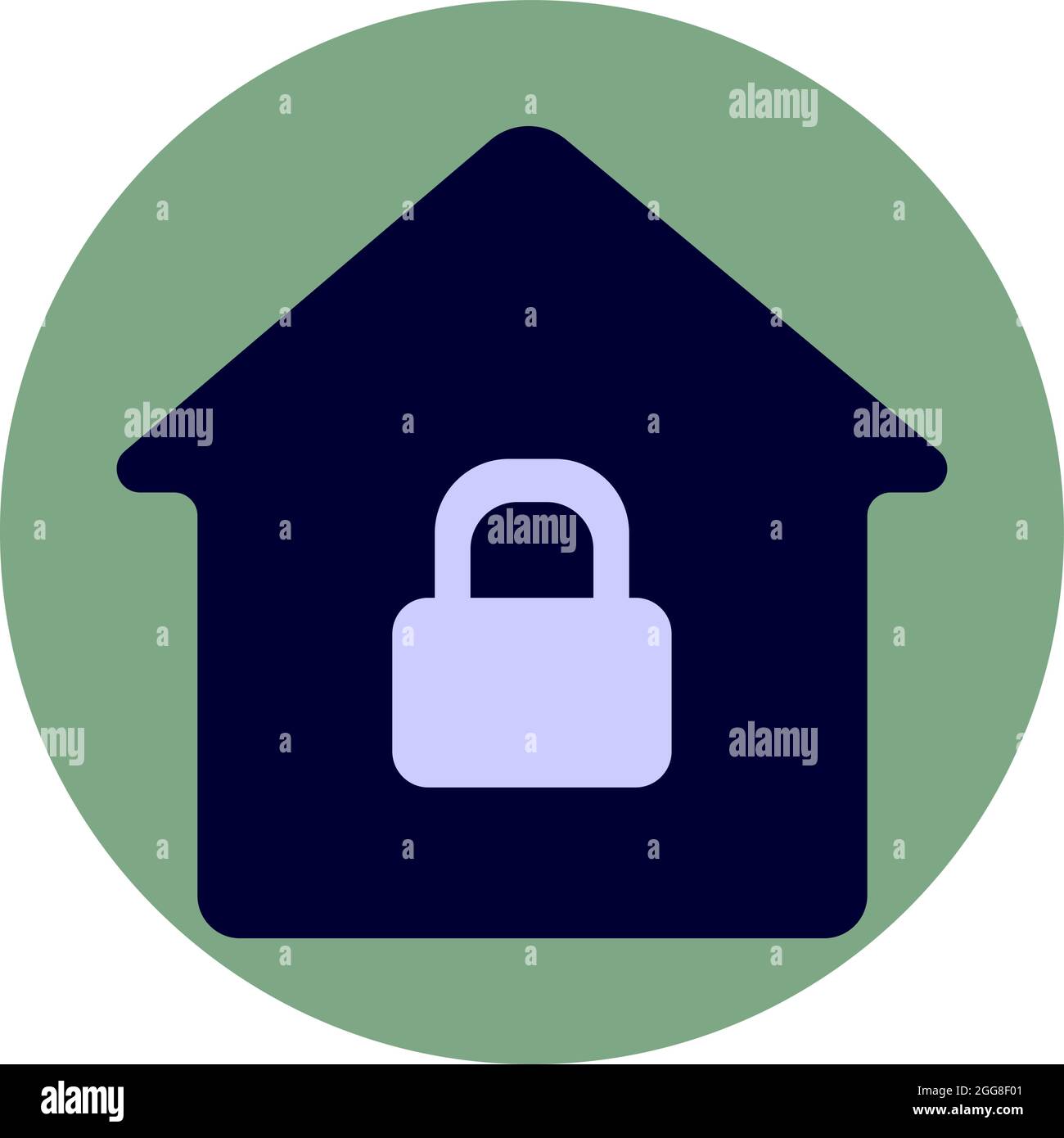 Home lock, illustration, vector on a white background Stock Vector ...