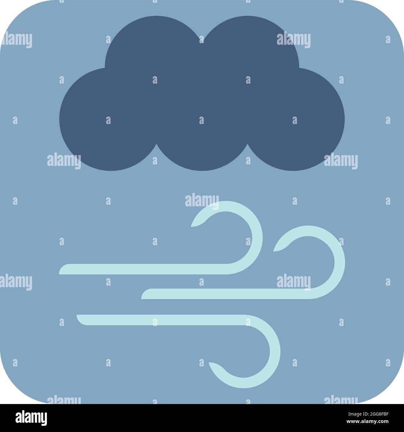 Windy cloud cartoon Cut Out Stock Images & Pictures - Alamy