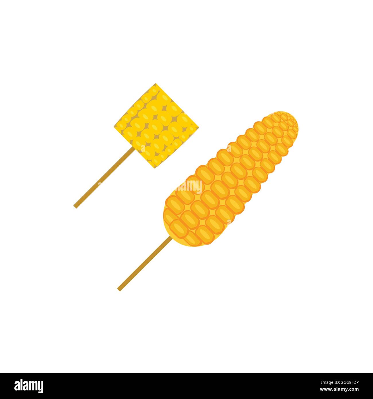 Agriculture corn vector icon design template Stock Photo - Alamy