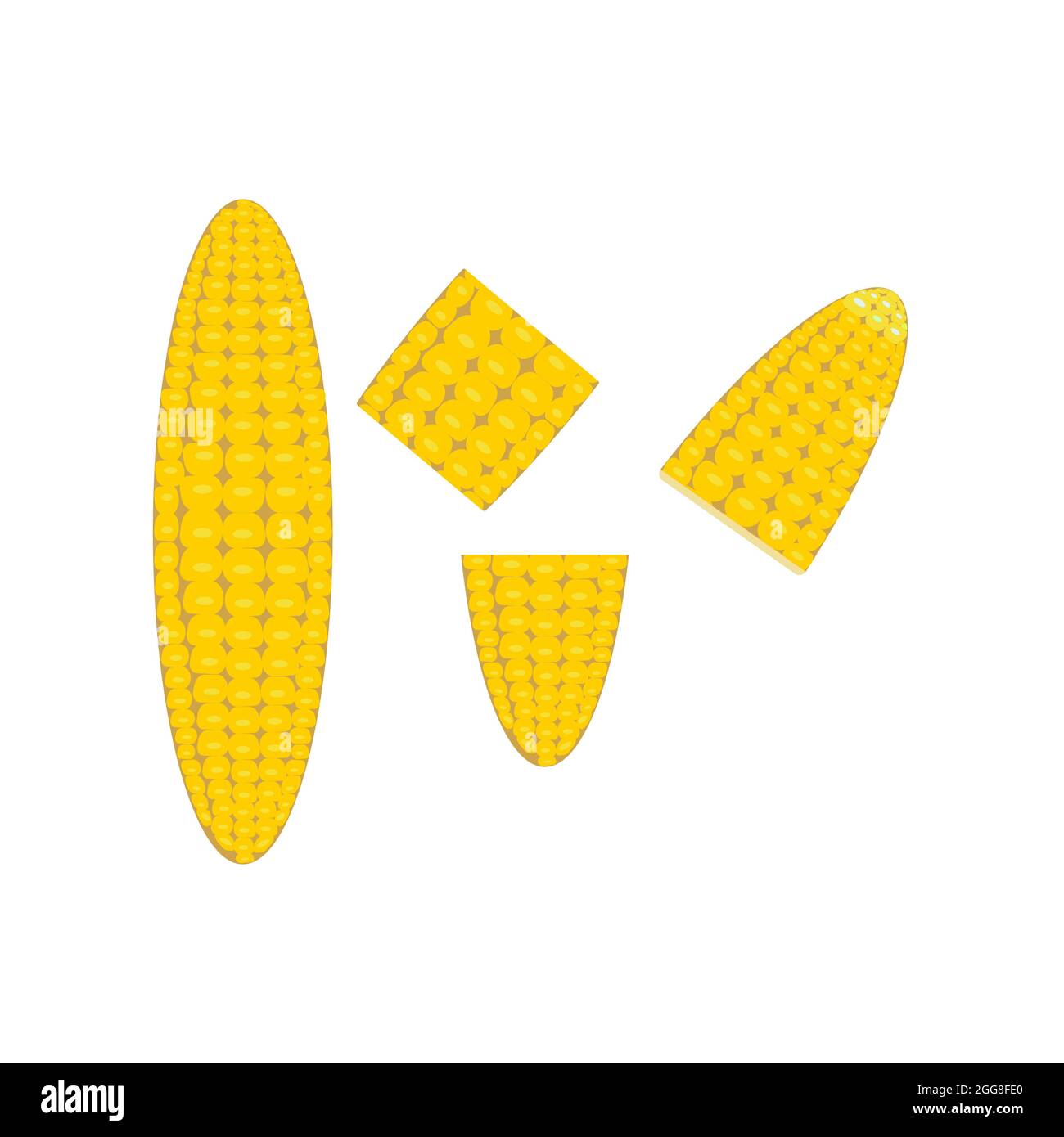 Agriculture corn vector icon design template Stock Photo - Alamy