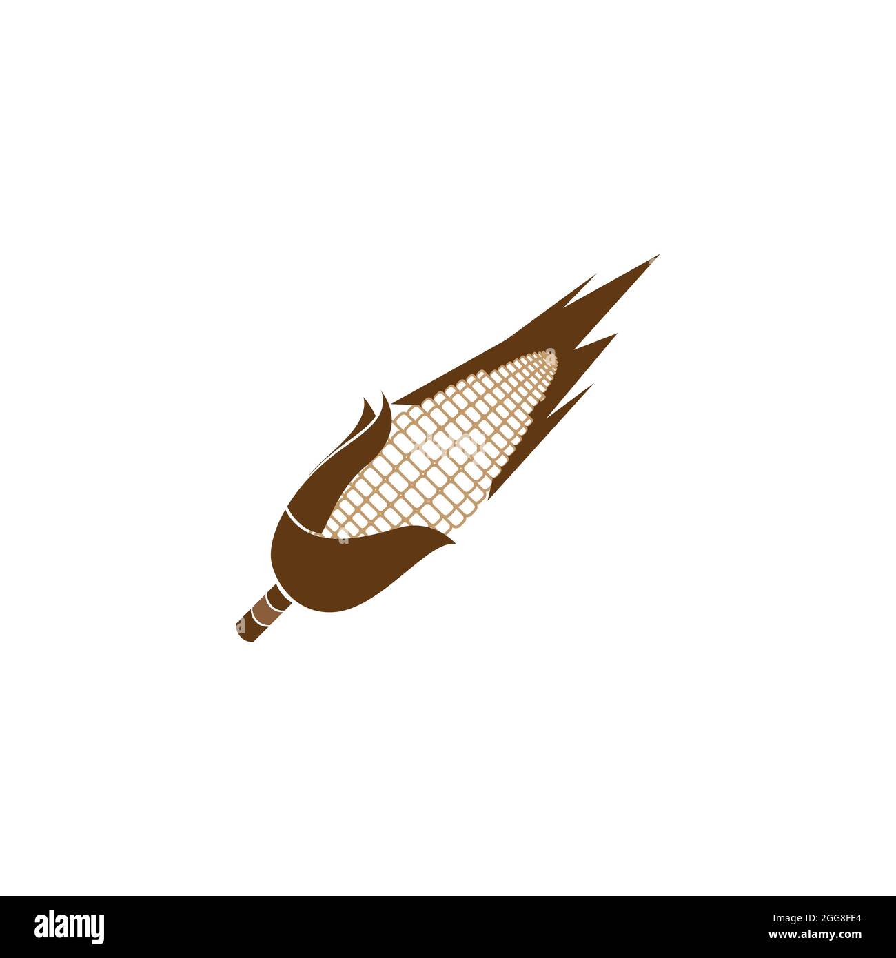 Agriculture corn vector icon design template Stock Photo - Alamy