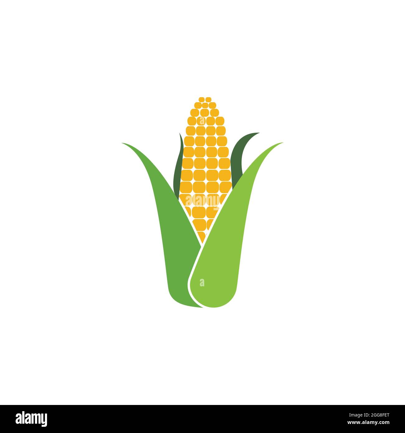 Agriculture corn vector icon design template Stock Photo - Alamy