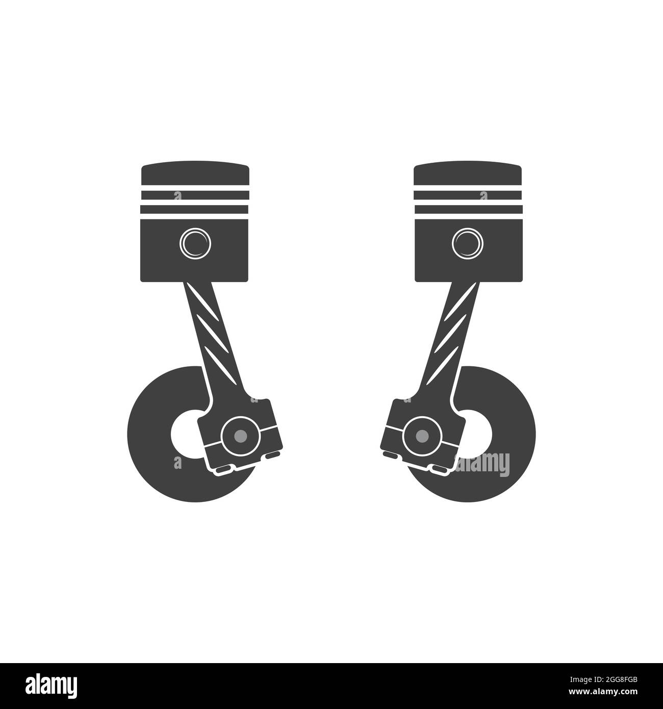 piston Vector icon design illustration Template Stock Photo - Alamy
