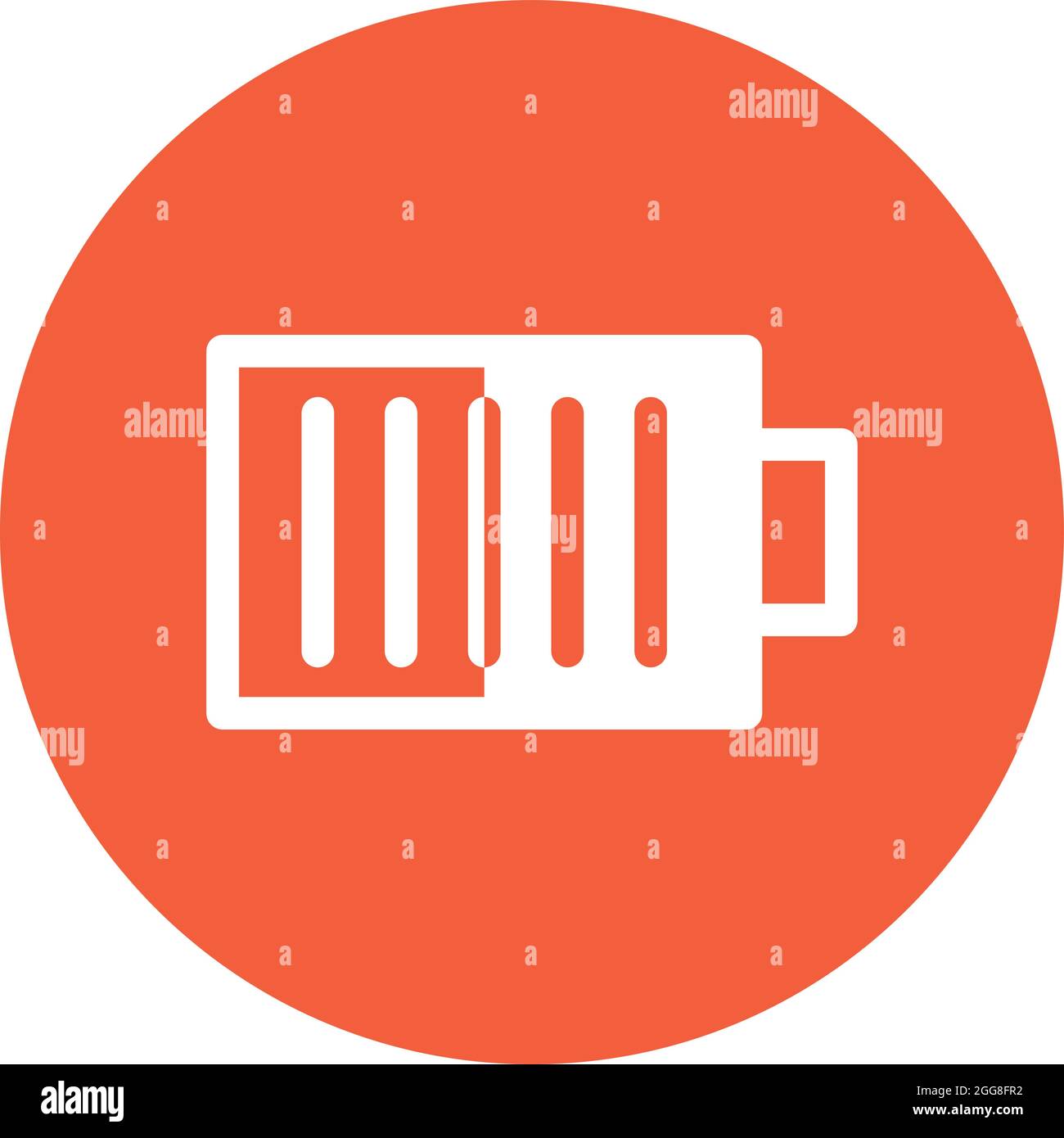 Charge battery, illustration, vector on a white background Stock Vector