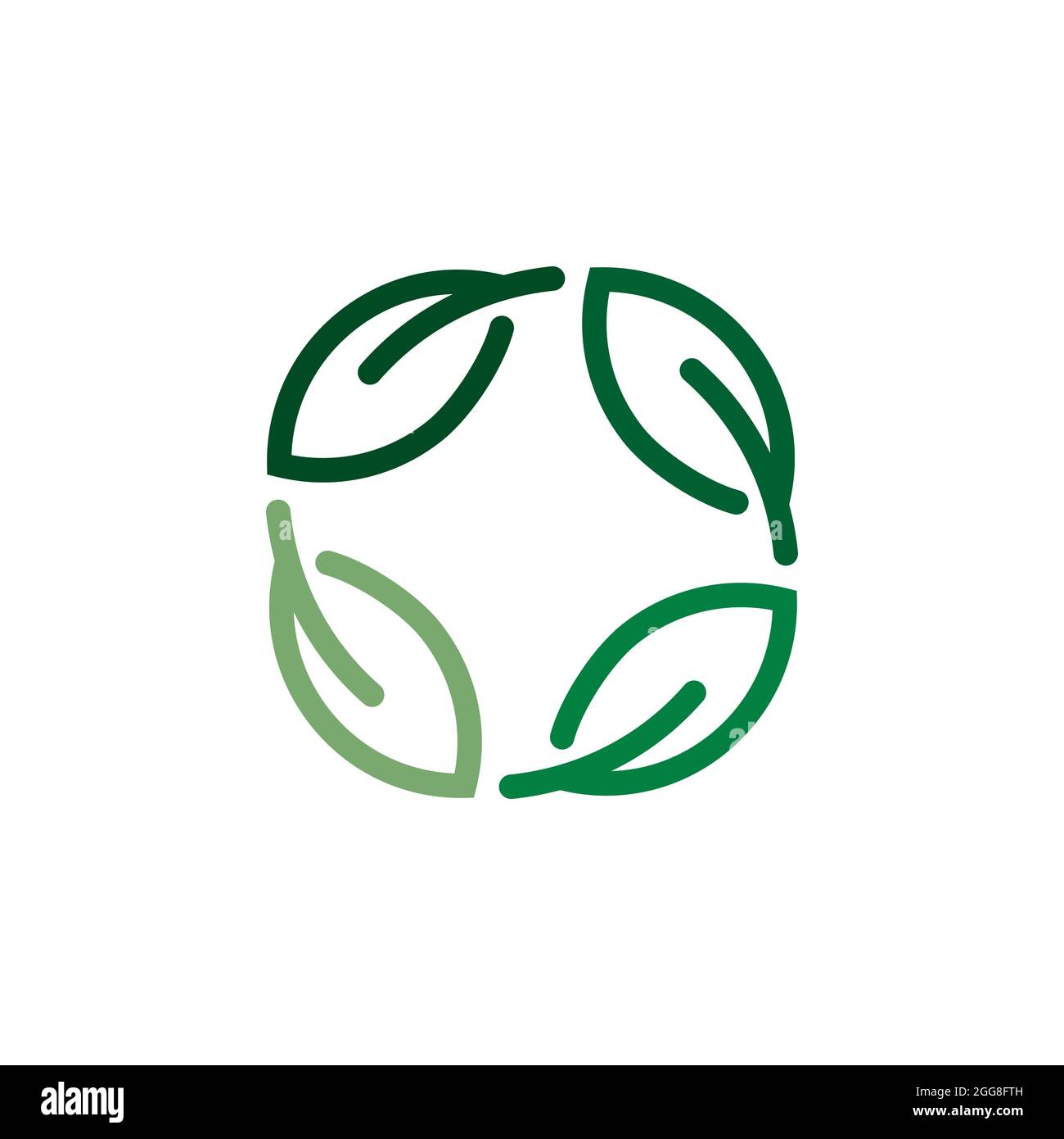 Leaf logo vector illustration design template Stock Vector Image & Art ...