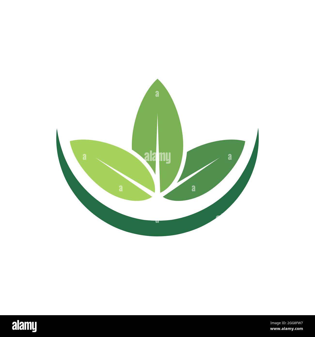 Leaf logo vector illustration design template Stock Vector Image & Art ...