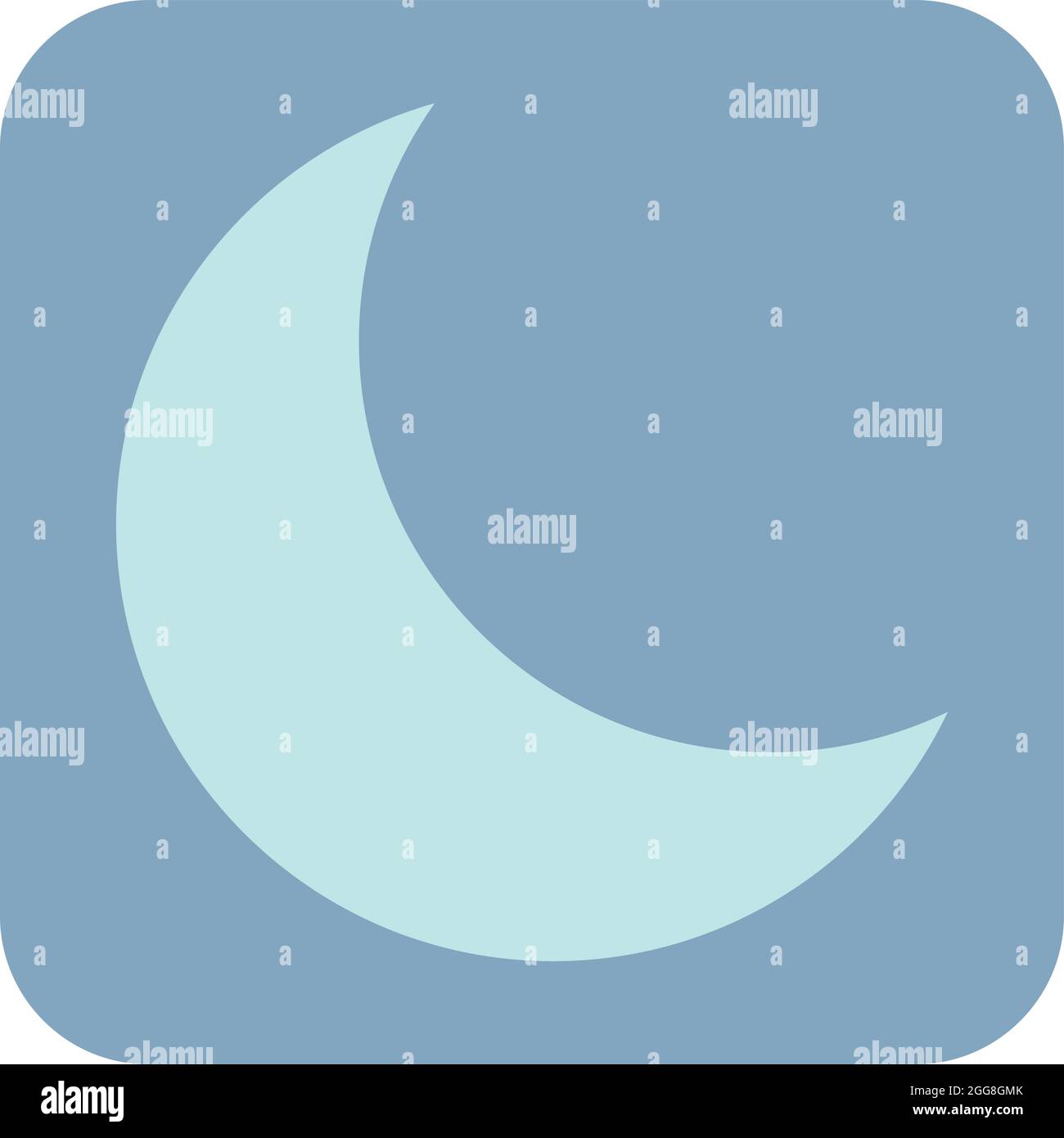 Young moon, illustration, vector on a white background Stock Vector ...