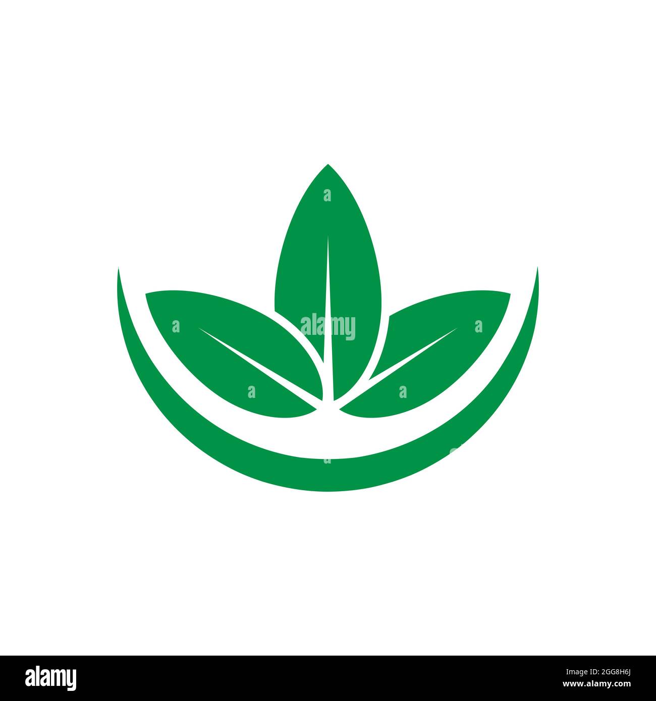 Leaf logo vector illustration design template Stock Vector Image & Art ...