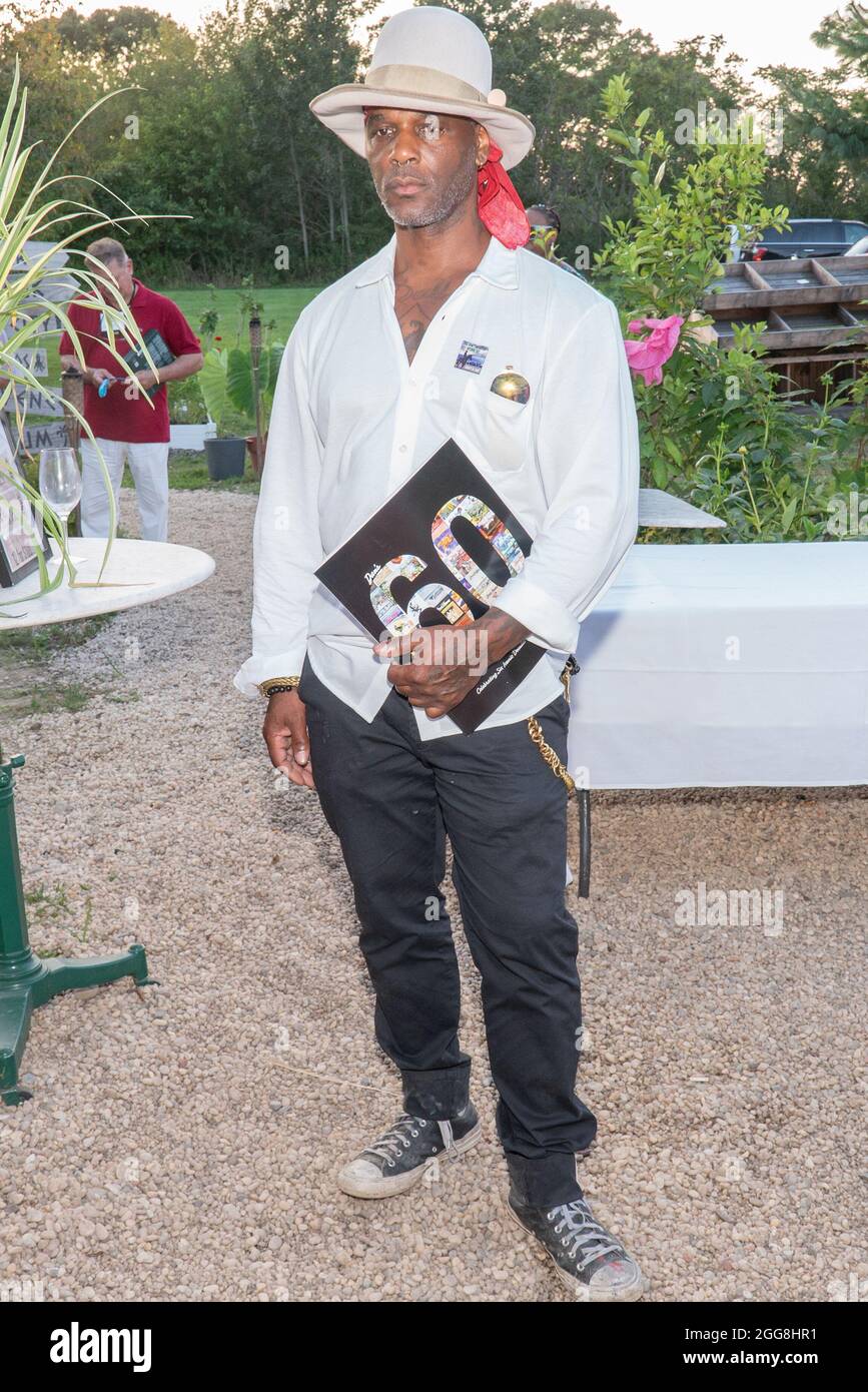 Artist Hulbert Waldroup attends Dan's Papers Out East End Impact Awards