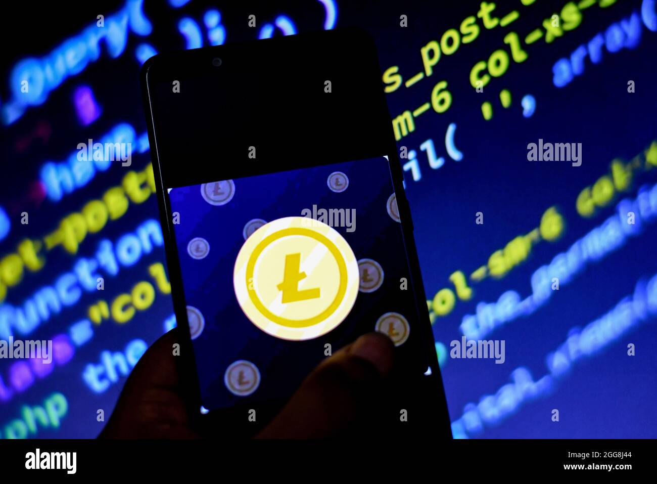 Litecoin logo hi-res stock photography and images - Alamy