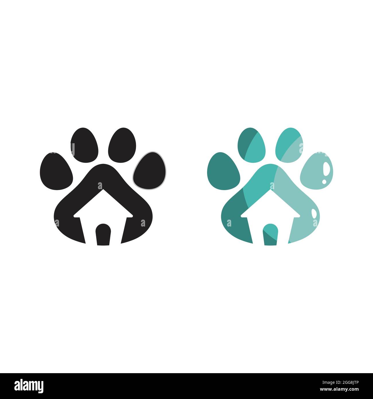 Paw Logo design vector illustration design template Stock Photo Alamy
