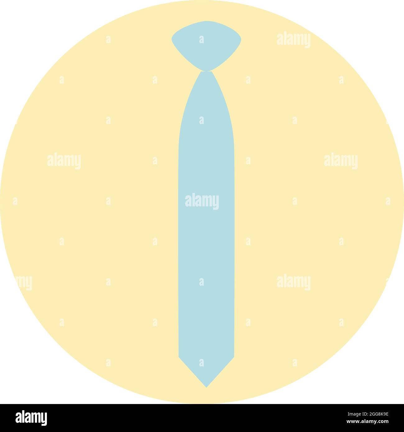 Blue tie,illustration, vector, on a white background Stock Vector Image ...