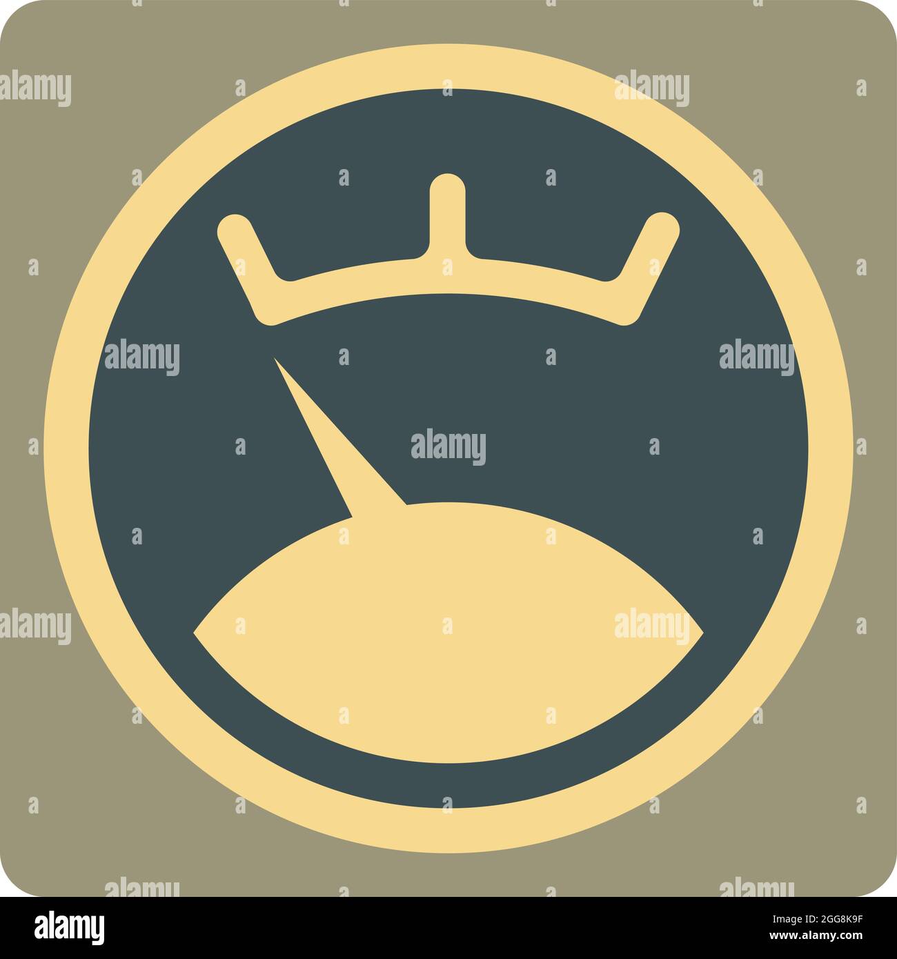 Car speedometer, illustration, vector, on a white background. Stock Vector