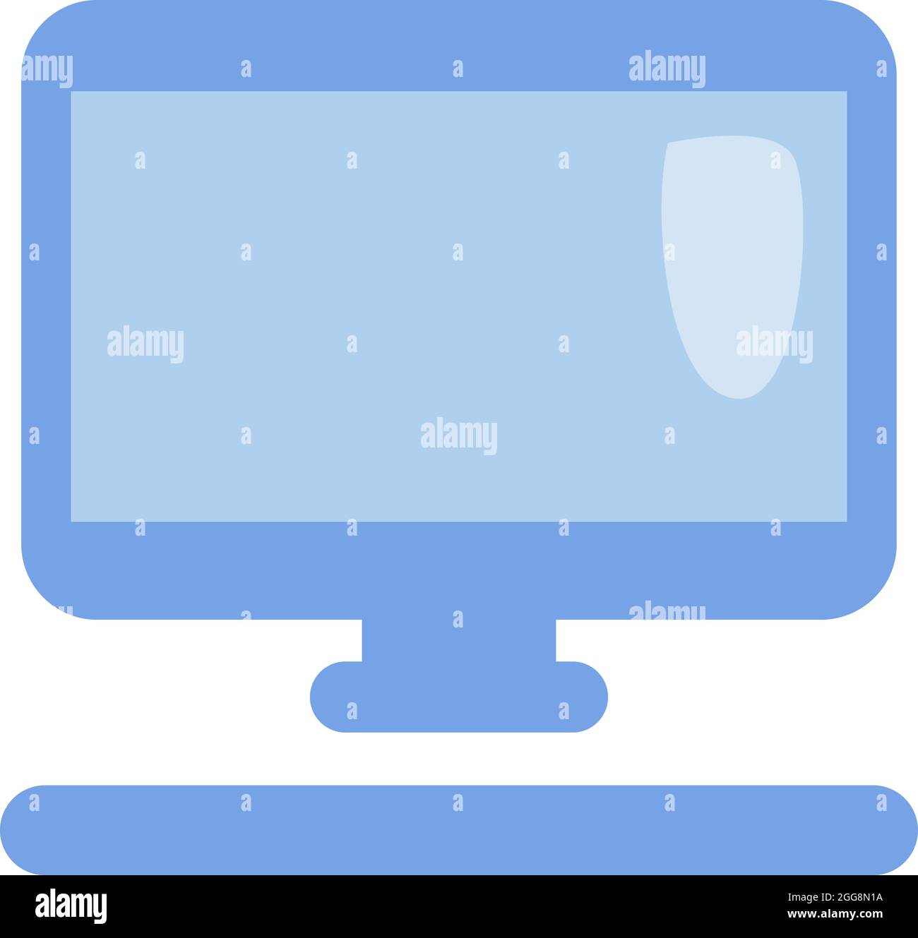 Banking computer, illustration, vector, on a white background. Stock Vector
