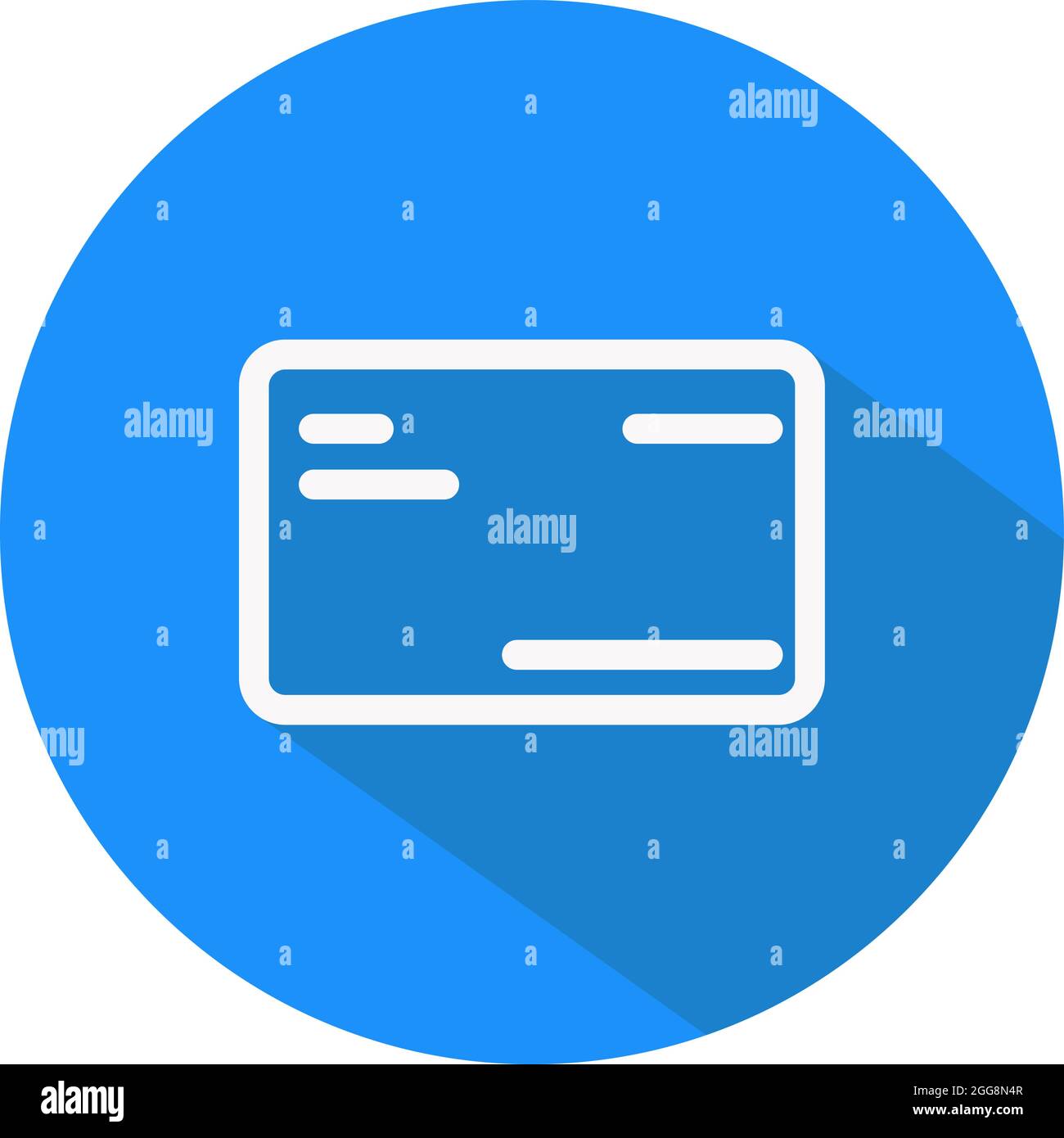 Internet card, illustration, vector, on a white background. Stock Vector