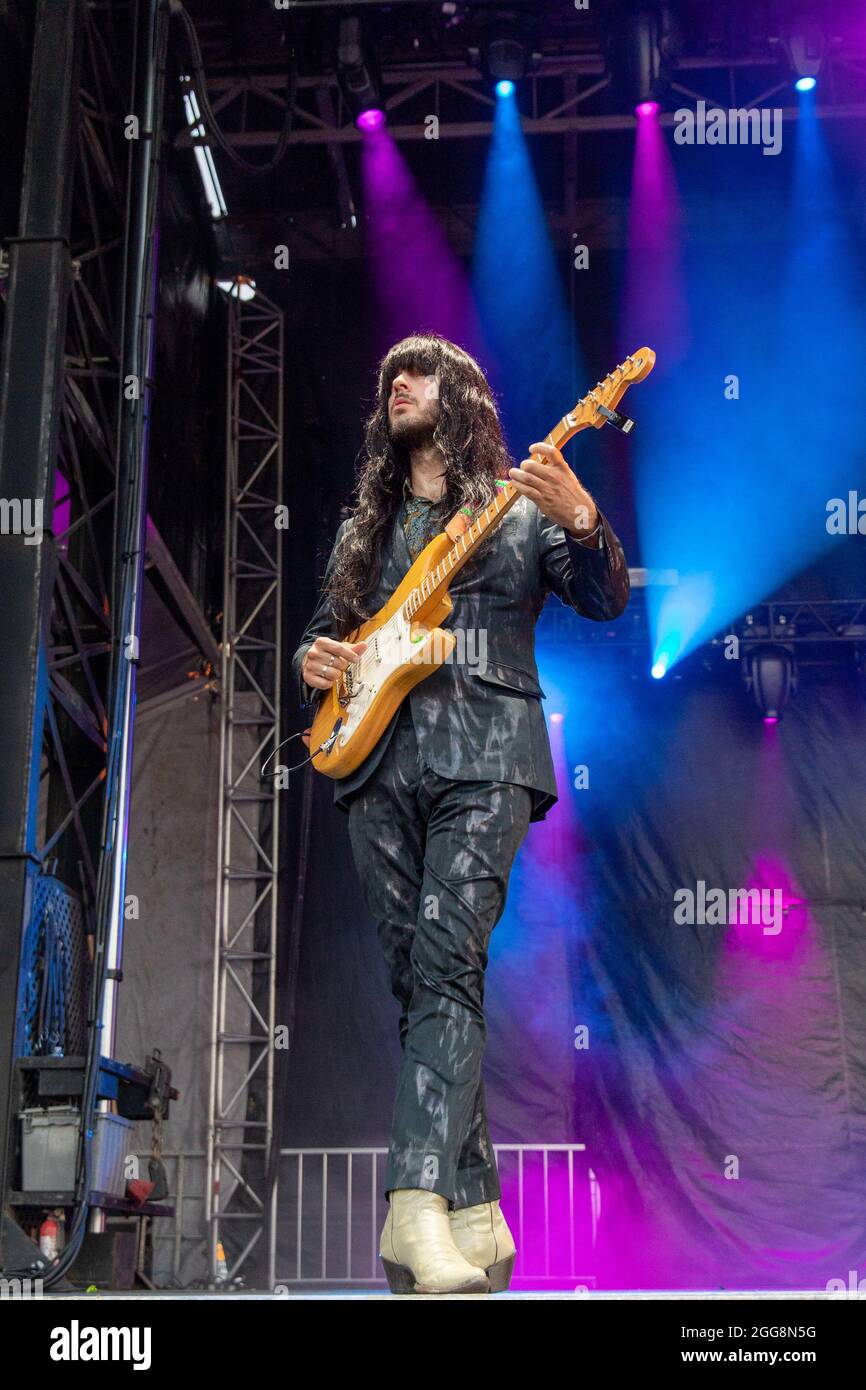 Mark Speer of Khruangbin during the Railbird Music Festival at The Grounds at Keeneland on