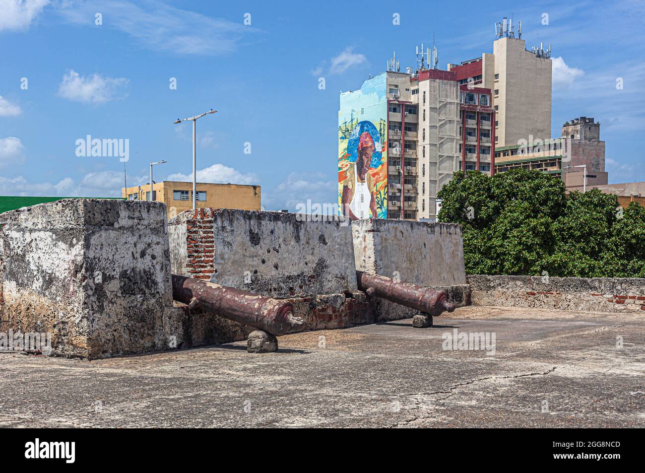 The Bulwark of San Pedro Martir, Cartagena de Indias, Colombia. Stock Photo