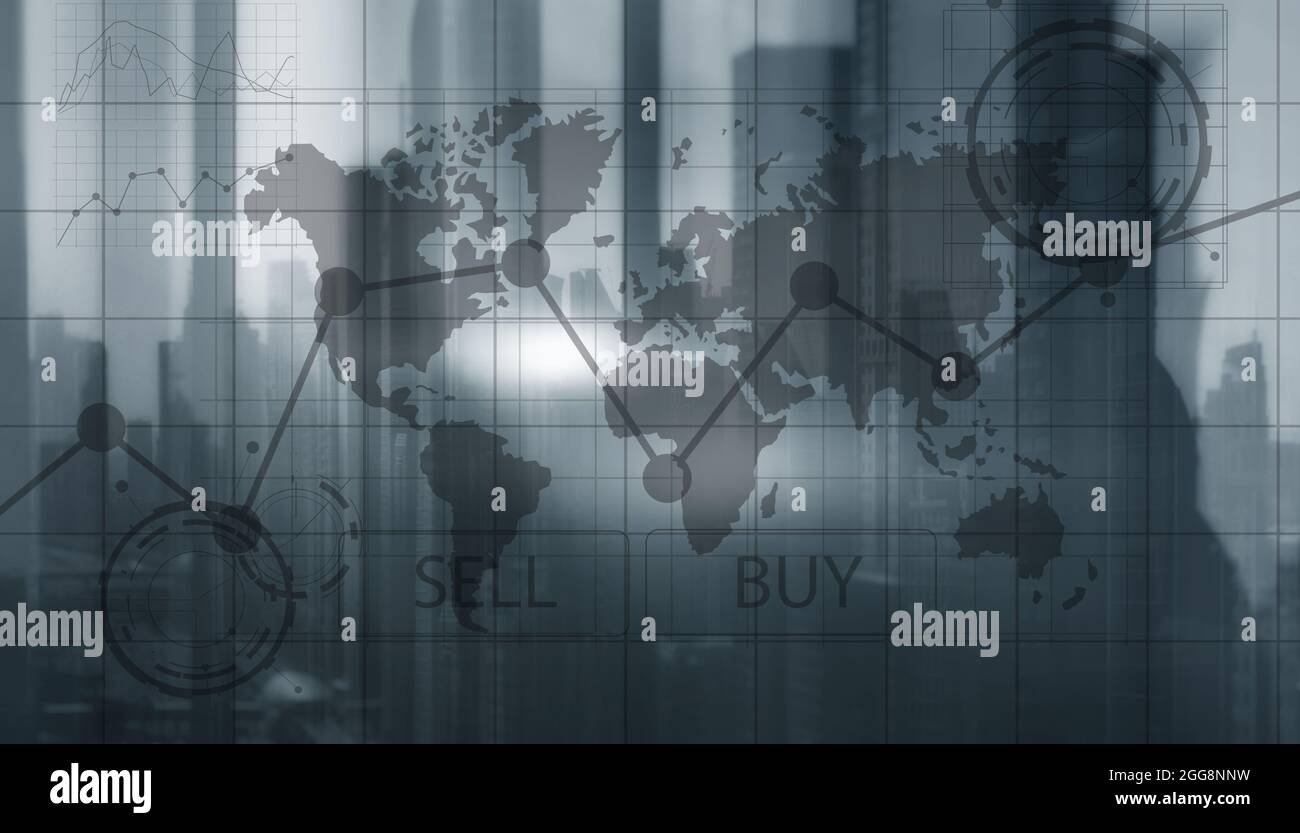 Sell and Buy Finance Business Traders concept. Stock Photo