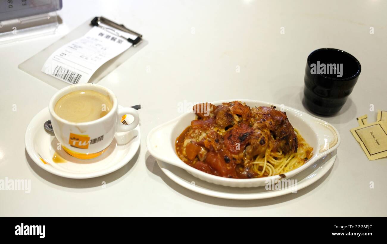 Pasta Noodles Hong Kong Cafe, Sham Shui Po, Kowloon, Hong Kong, China