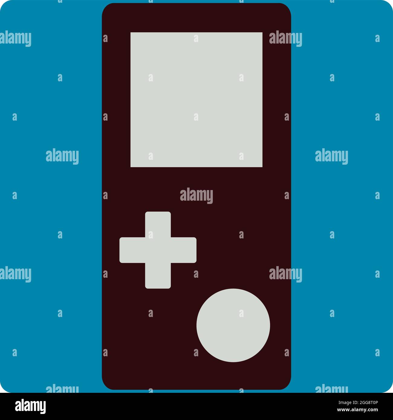 Old tetris game, illustration, vector, on a white background Stock ...