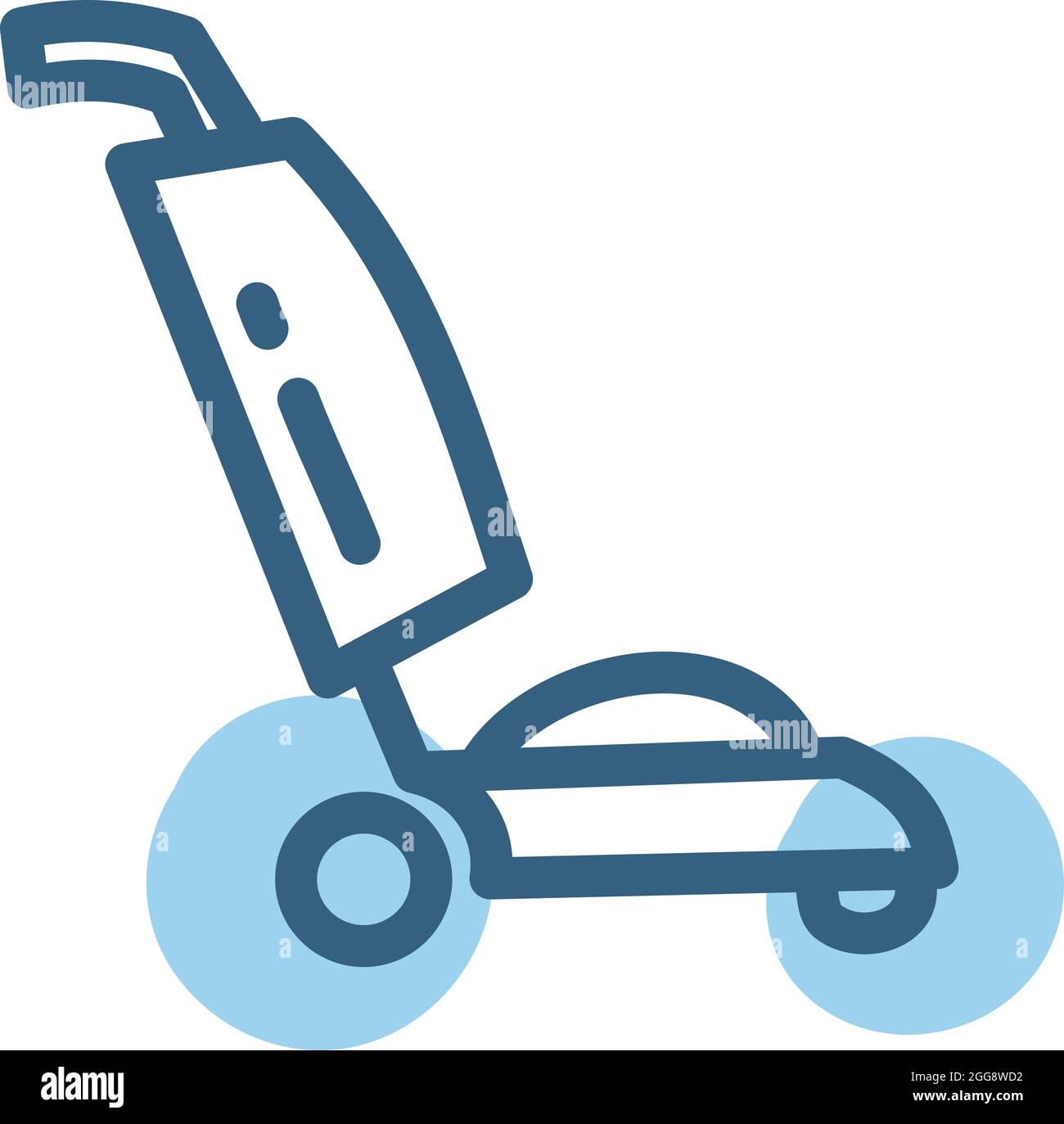 Vacuum cleaner, illustration, vector, on a white background. Stock Vector