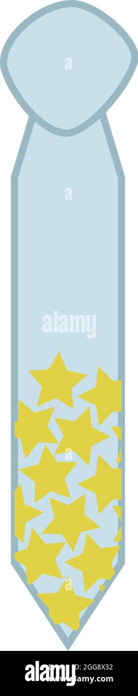 Light blue tie, illustration, vector, on a white background. Stock Vector