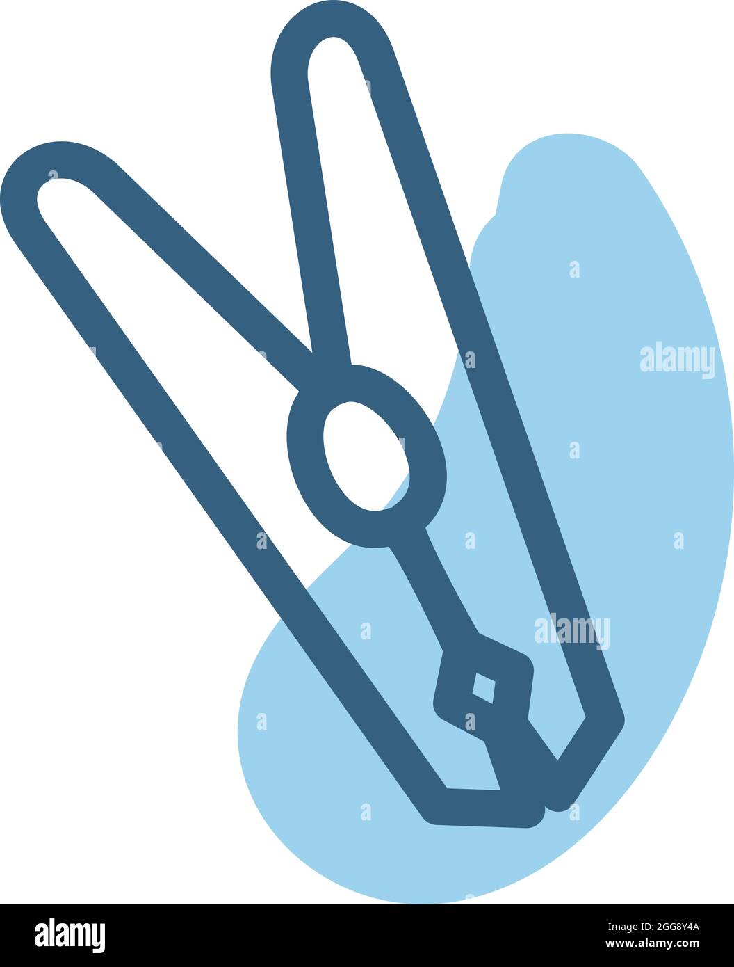 Clothing clip, illustration, vector, on a white background Stock Vector