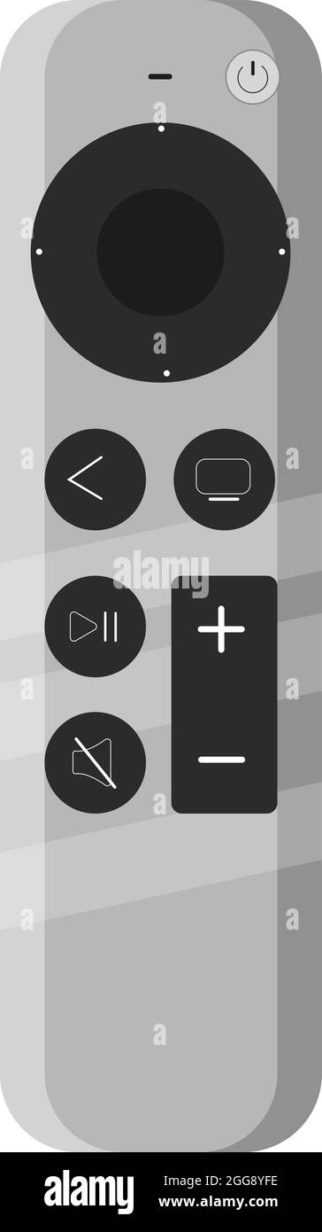 Smart remote, illustration, vector on white background Stock Vector ...