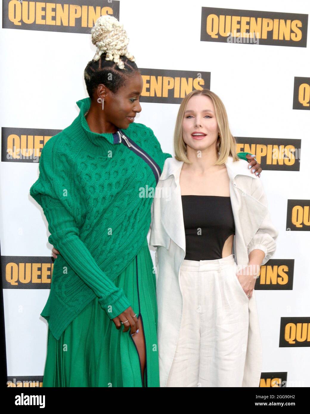 Los Angeles, CA. 25th Aug, 2021. Kirby HowellBaptiste, Kristen Bell at