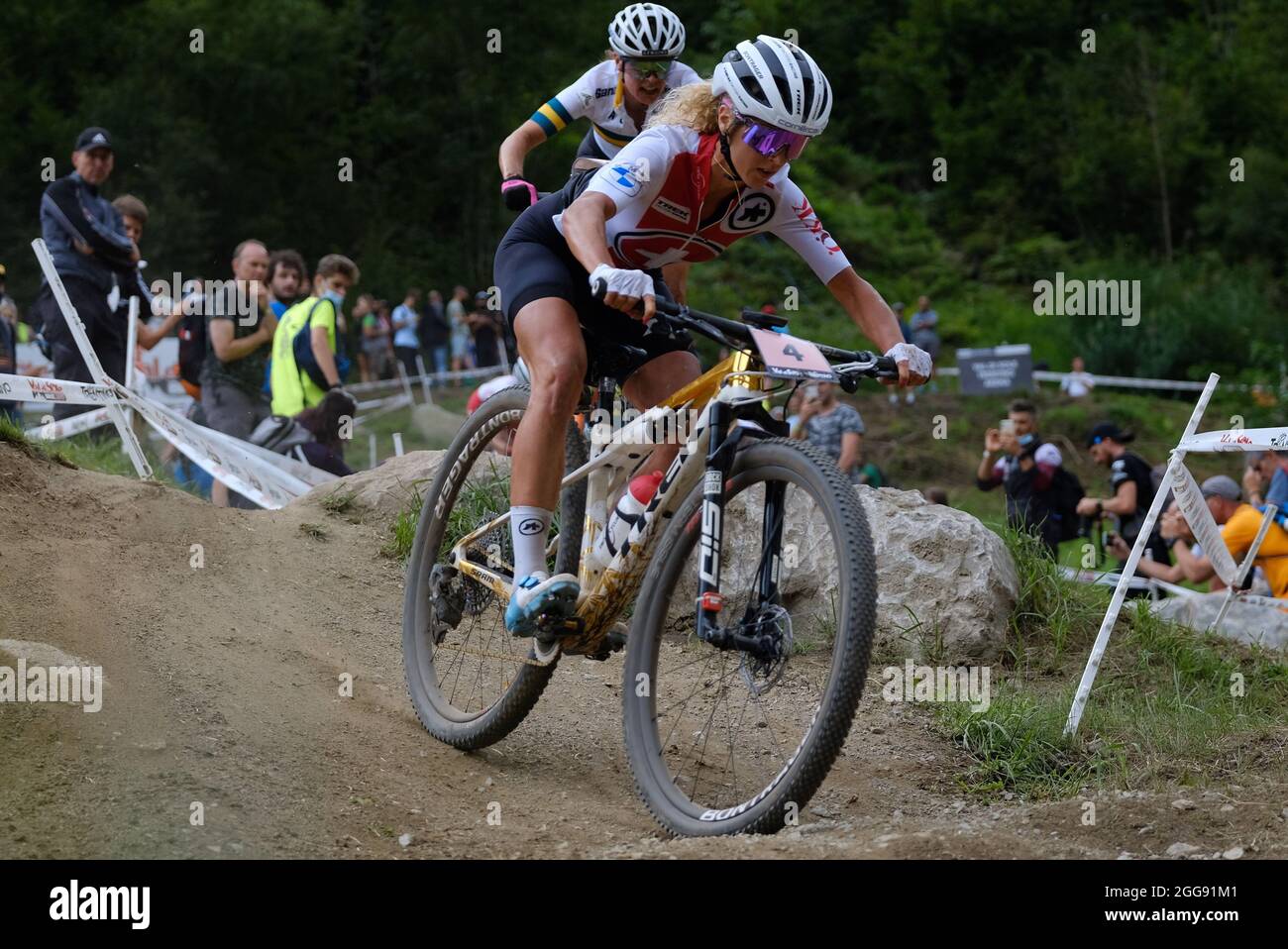 Commezzadura, Italy. 28th Aug, 2021. (4) - Jolanda Neff (Switzerland)  during UCI MTB World Championship - Cross Country -