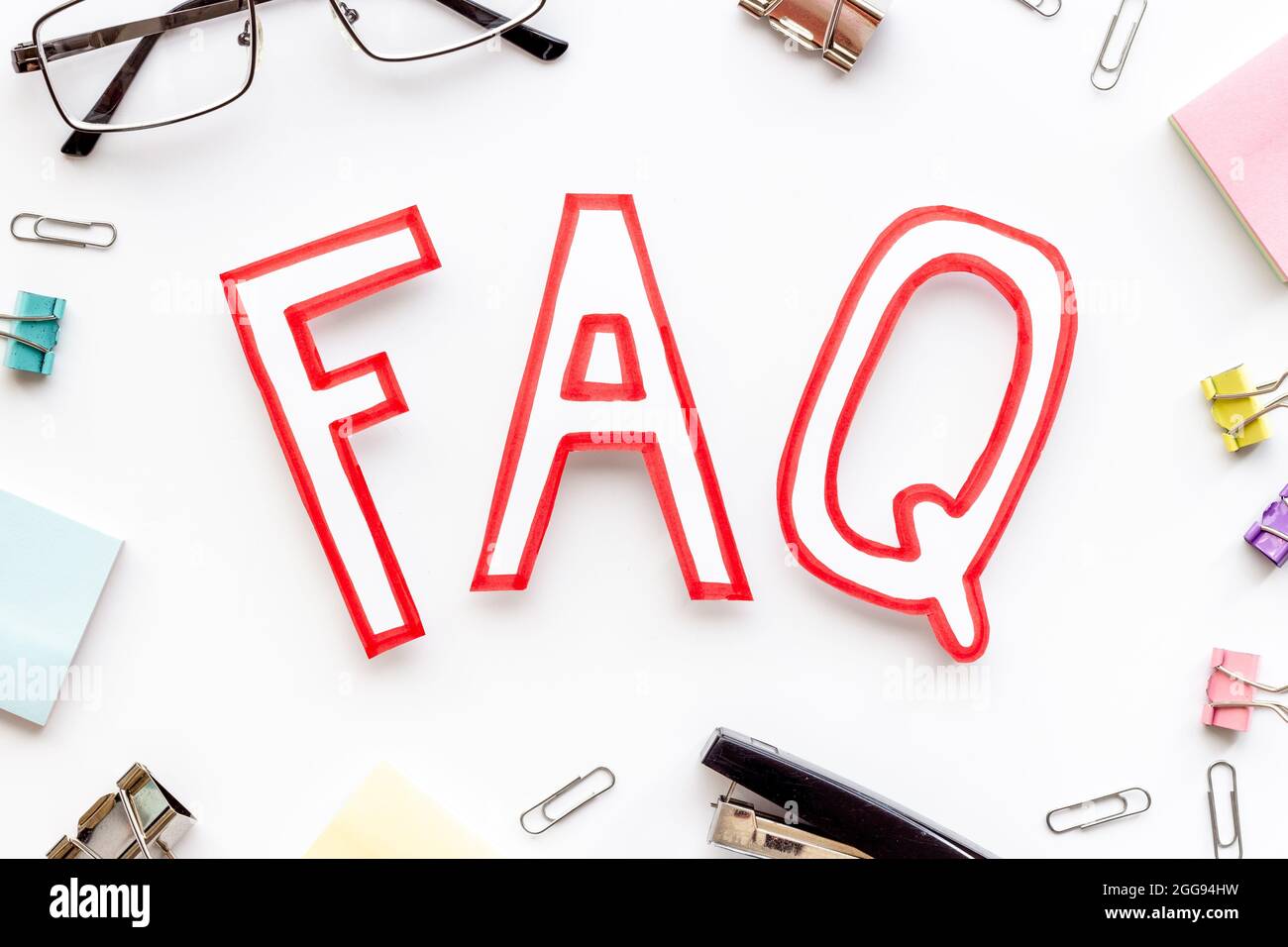 Frequently asked questions faq banner Cut Out Stock Images & Pictures ...