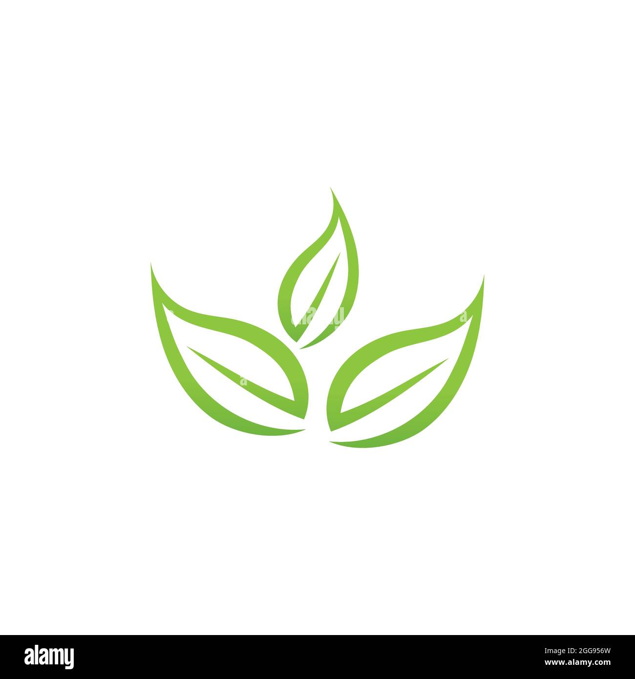 logos of green leaf ecology nature element vector Stock Vector