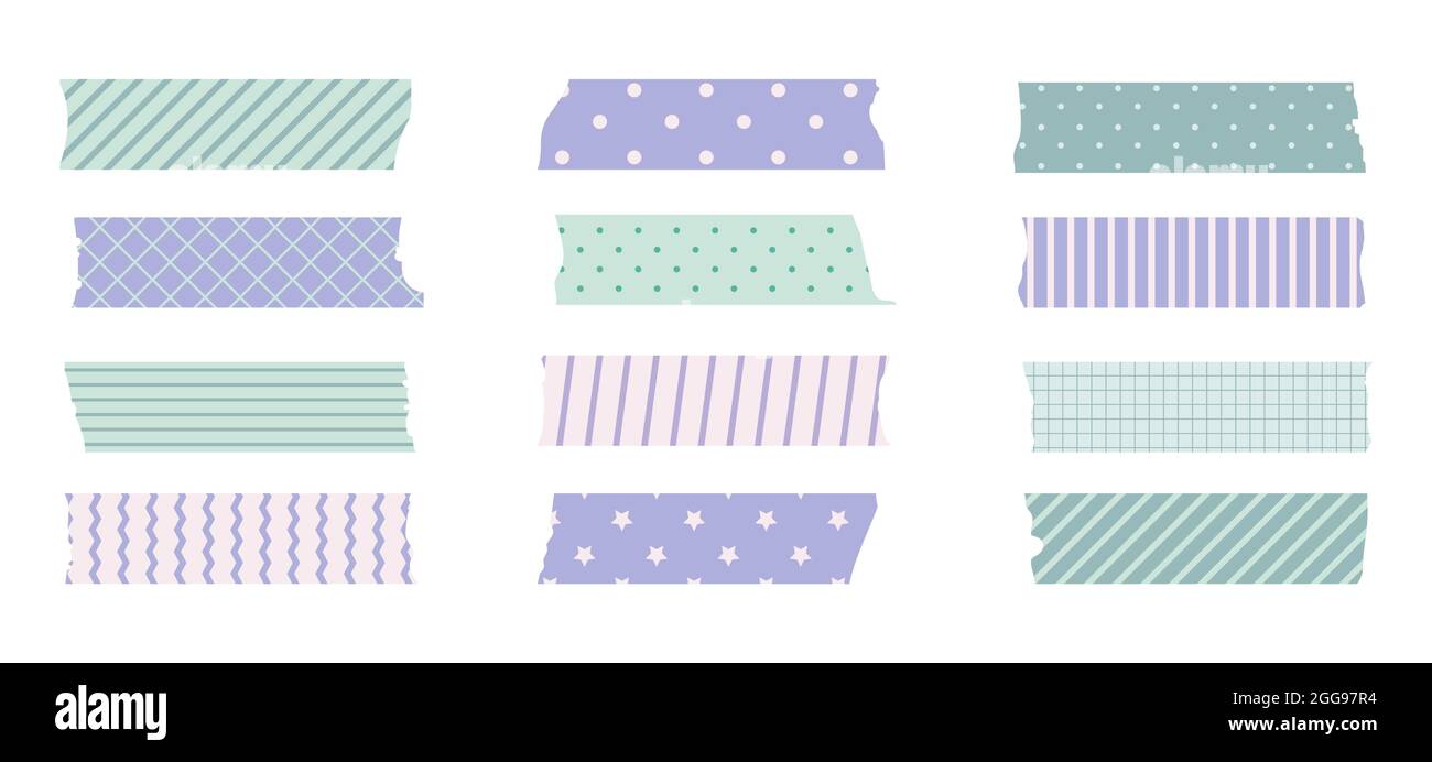 Torn washi tape Stock Vector Images - Alamy