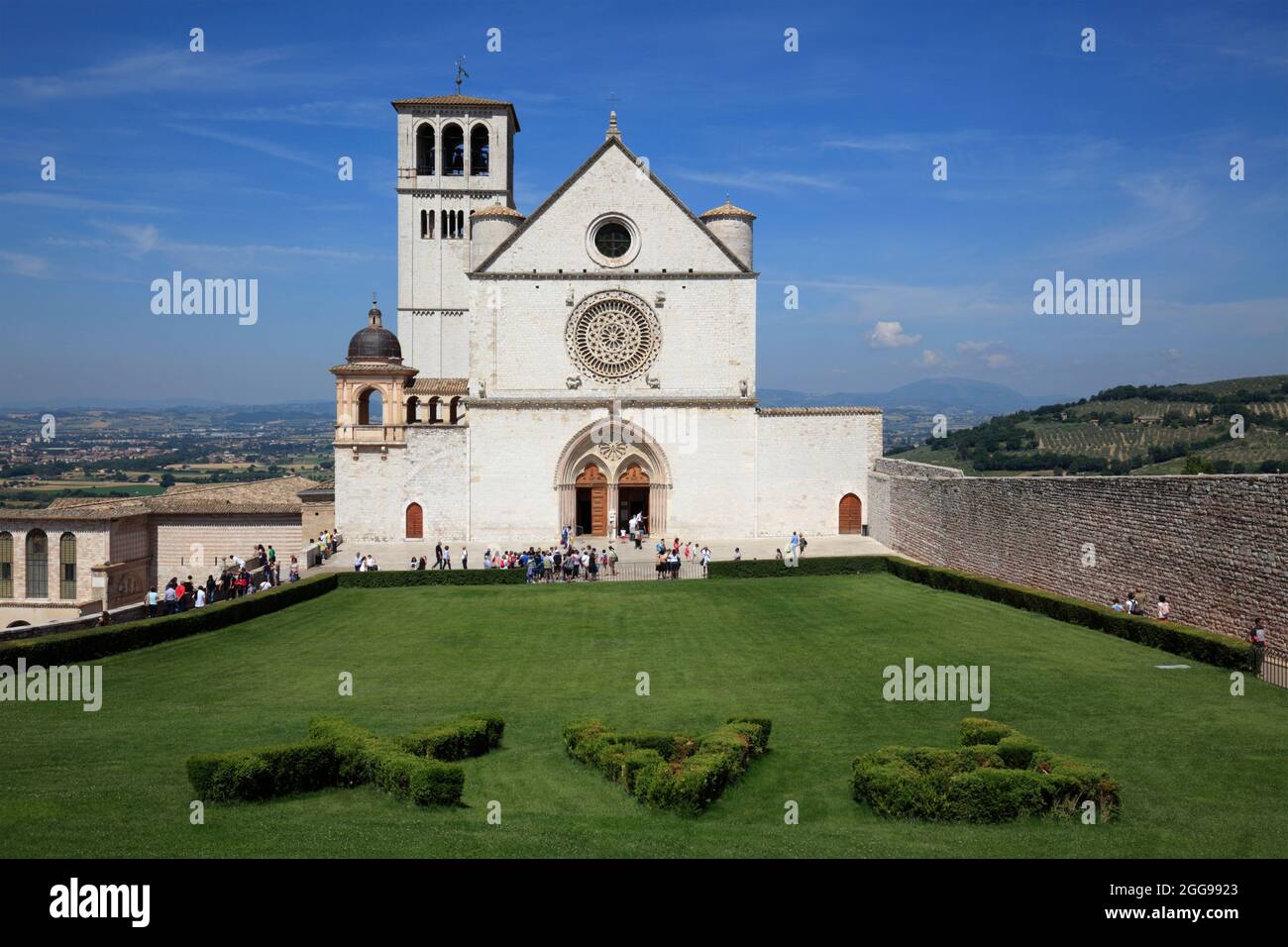 Basilica of San Francesco d'Assisi, Assisi, Italy Stock Photo