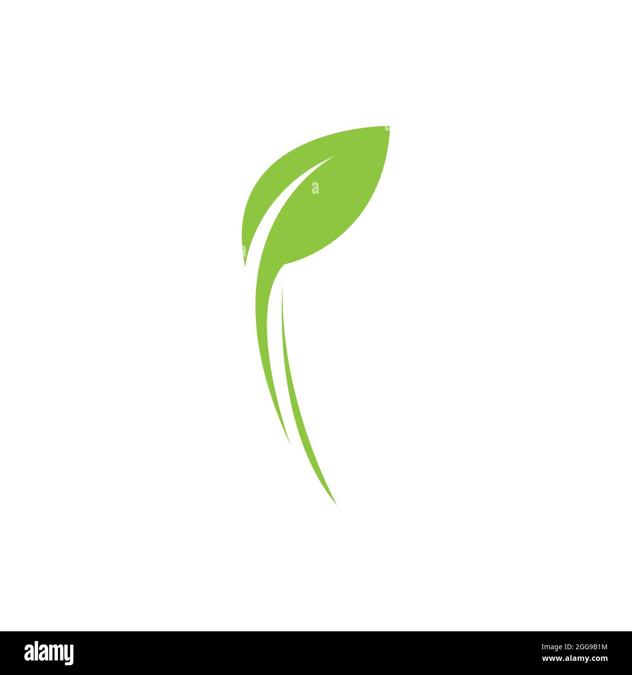 logos of green leaf ecology nature element vector Stock Vector