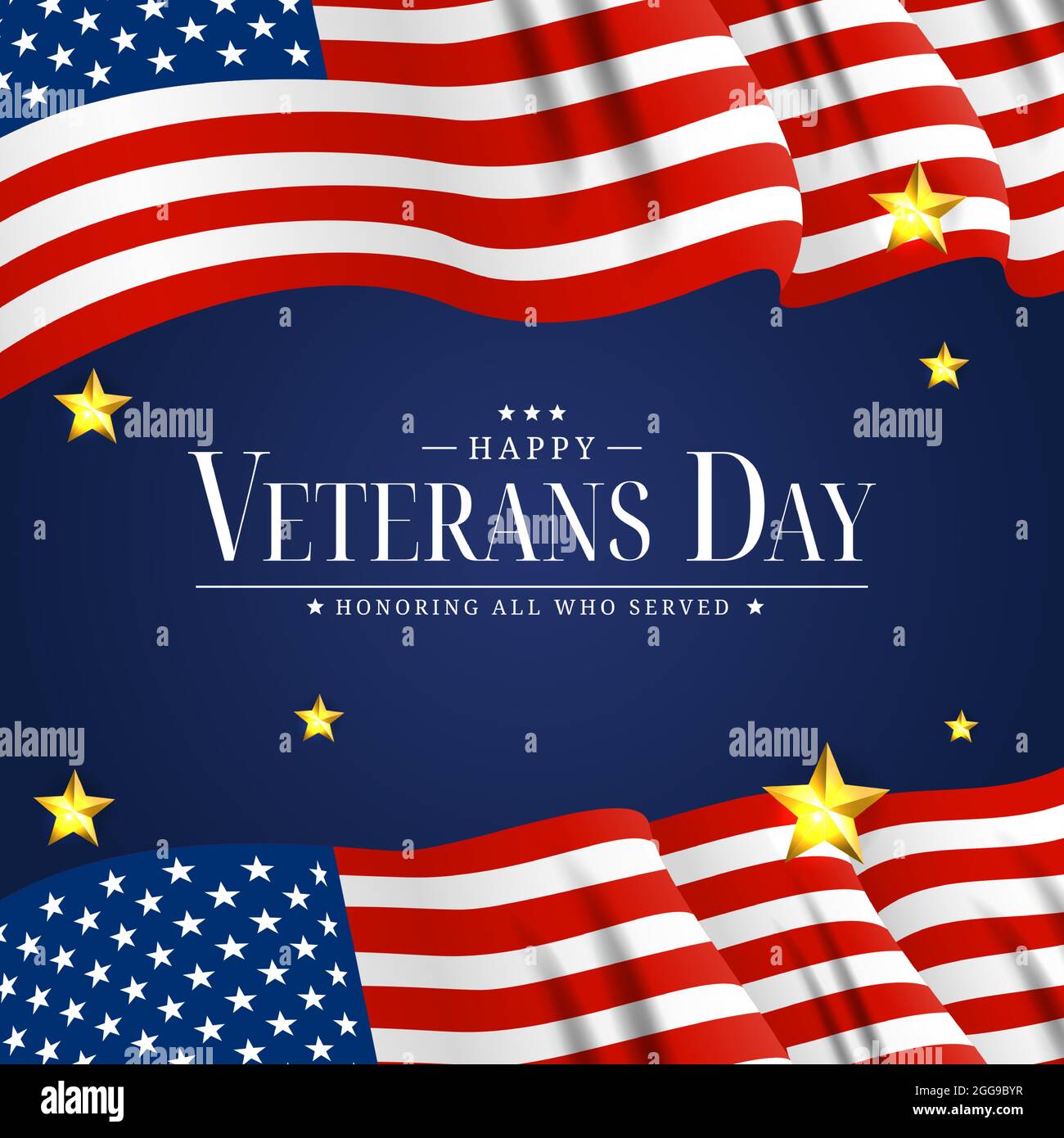 USA Veterans Day Poster. Vector Illustration EPS10 Stock Vector Image ...
