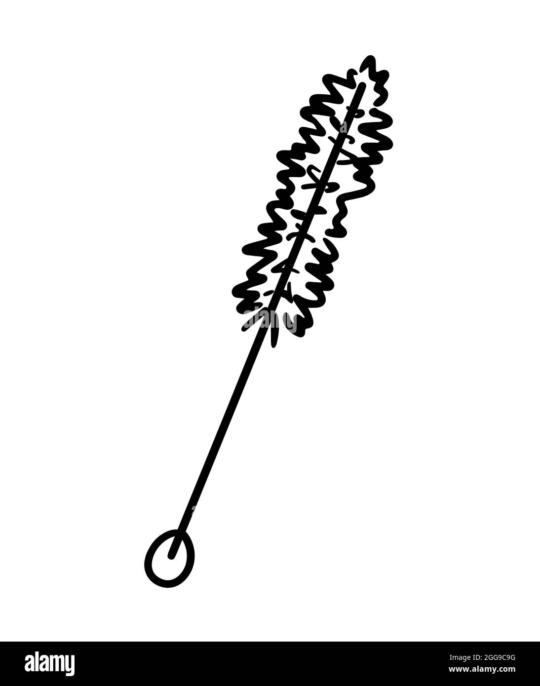 Test Tube Brush Drawing