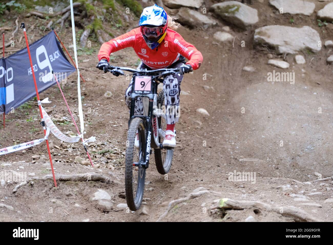 Commezzadura, Italy. 29th Aug, 2021. (9) - Valentina Holl (Austria) during  UCI MTB World Championship - Downhill - Elite