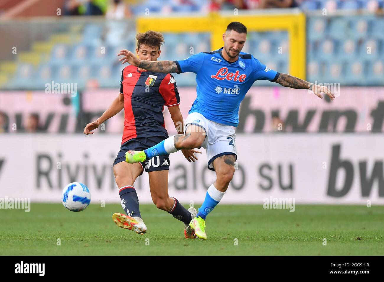 Genova, Italy. 29th Aug, 2021. Andrea Cambiaso (Genoa), Giovanni