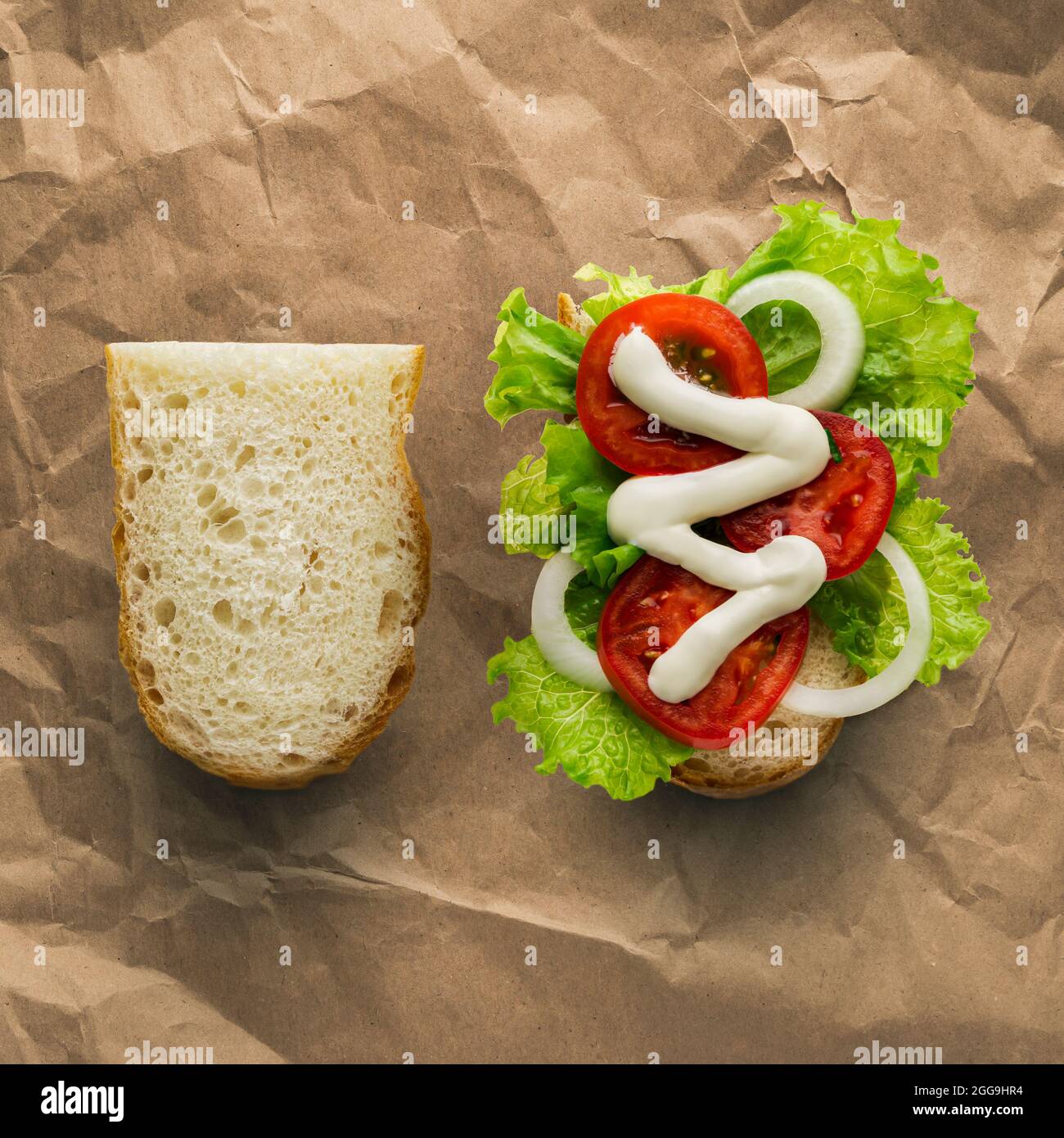 https://c8.alamy.com/comp/2GG9HR4/vegetarian-sandwich-with-bread-tomatoes-and-onions-with-a-bun-on-craft-paper-wrap-up-a-light-breakfast-and-take-it-with-you-to-school-or-to-work-sa-2GG9HR4.jpg