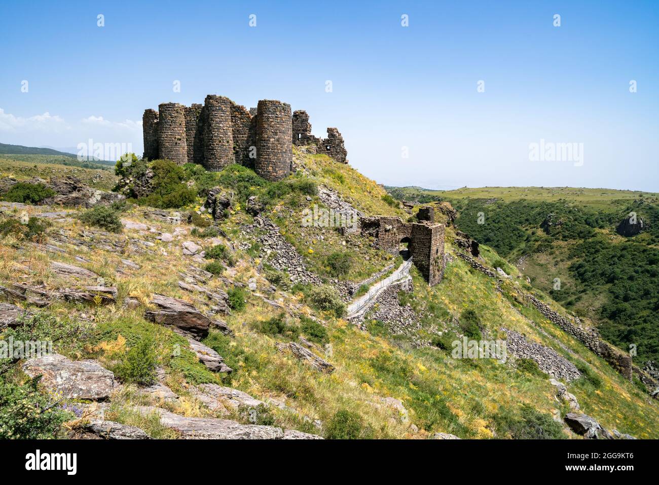 Pathfinder Travel - Armenia - Amberd Fortress🏰 meaning: Fortress in the  clouds☁️, this 10th century unique fortress is located on the slopes of  Mount🗻 Aragats at an altitude of 2,300 meters (7,500