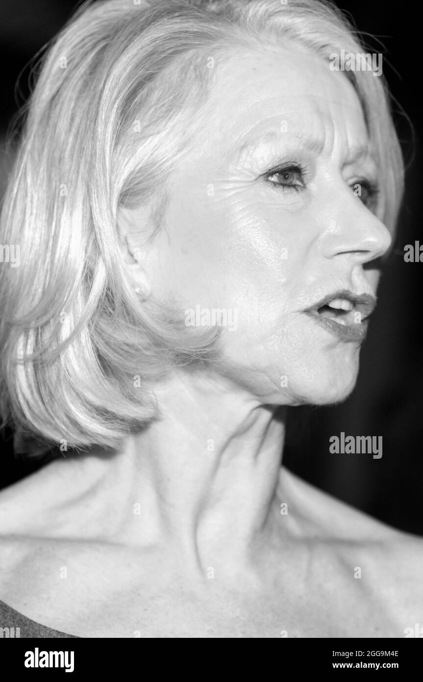 Actress Helen Mirren attends red carpet arrivals for the 2007 Santa Barbara International Film Festival in Santa Barbara, California. Credit: Jared Milgrim/The Photo Access Stock Photo