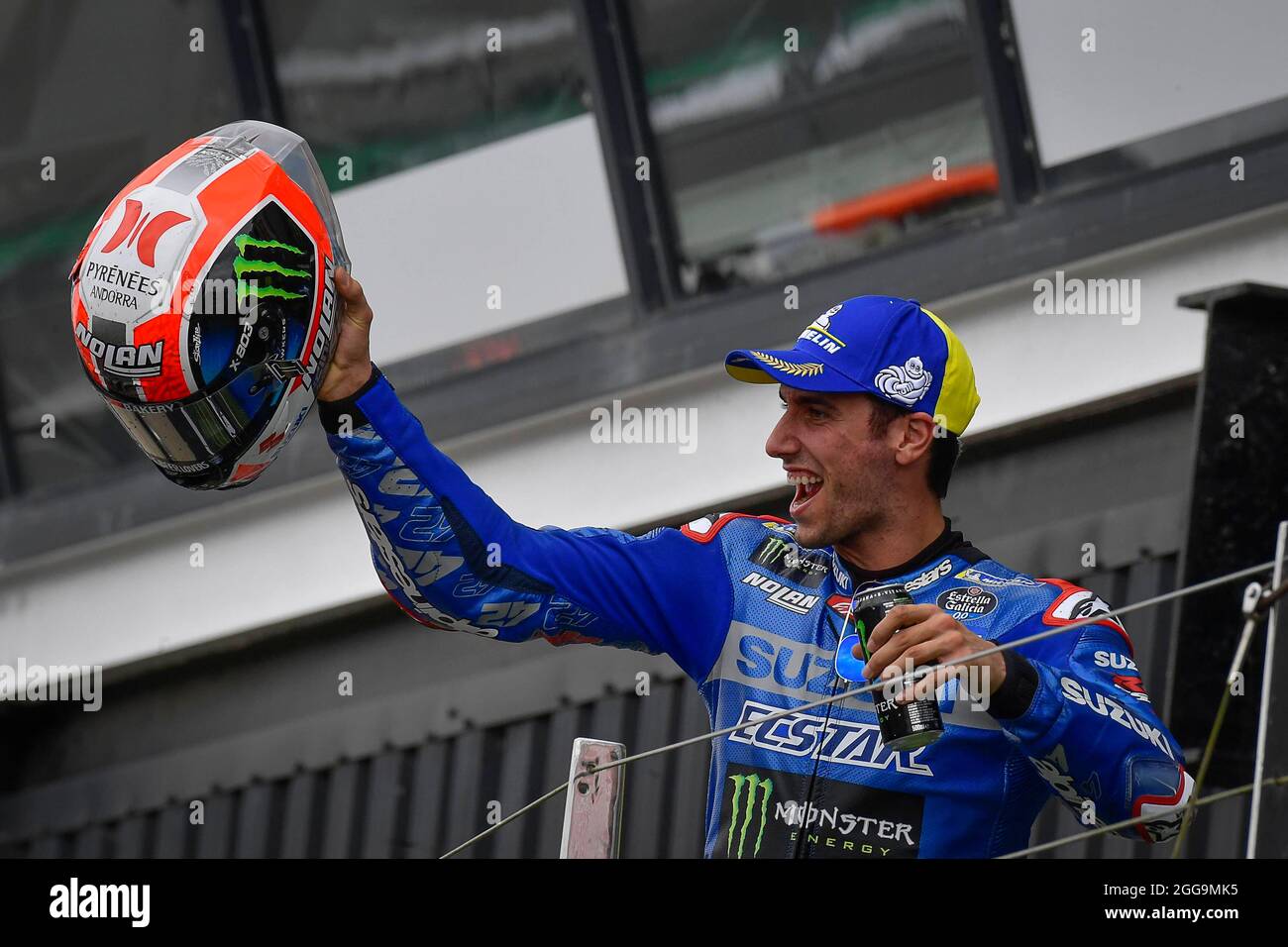 Silverstone, UK. 29th Aug, 2021. Races of MotoGP Monster Energy British  Grand Prix of Great Britain at Silverstone circuit, Silverstone, UK, August  29, 2021 In picture: Spain Álex Rins Carreras del Gran