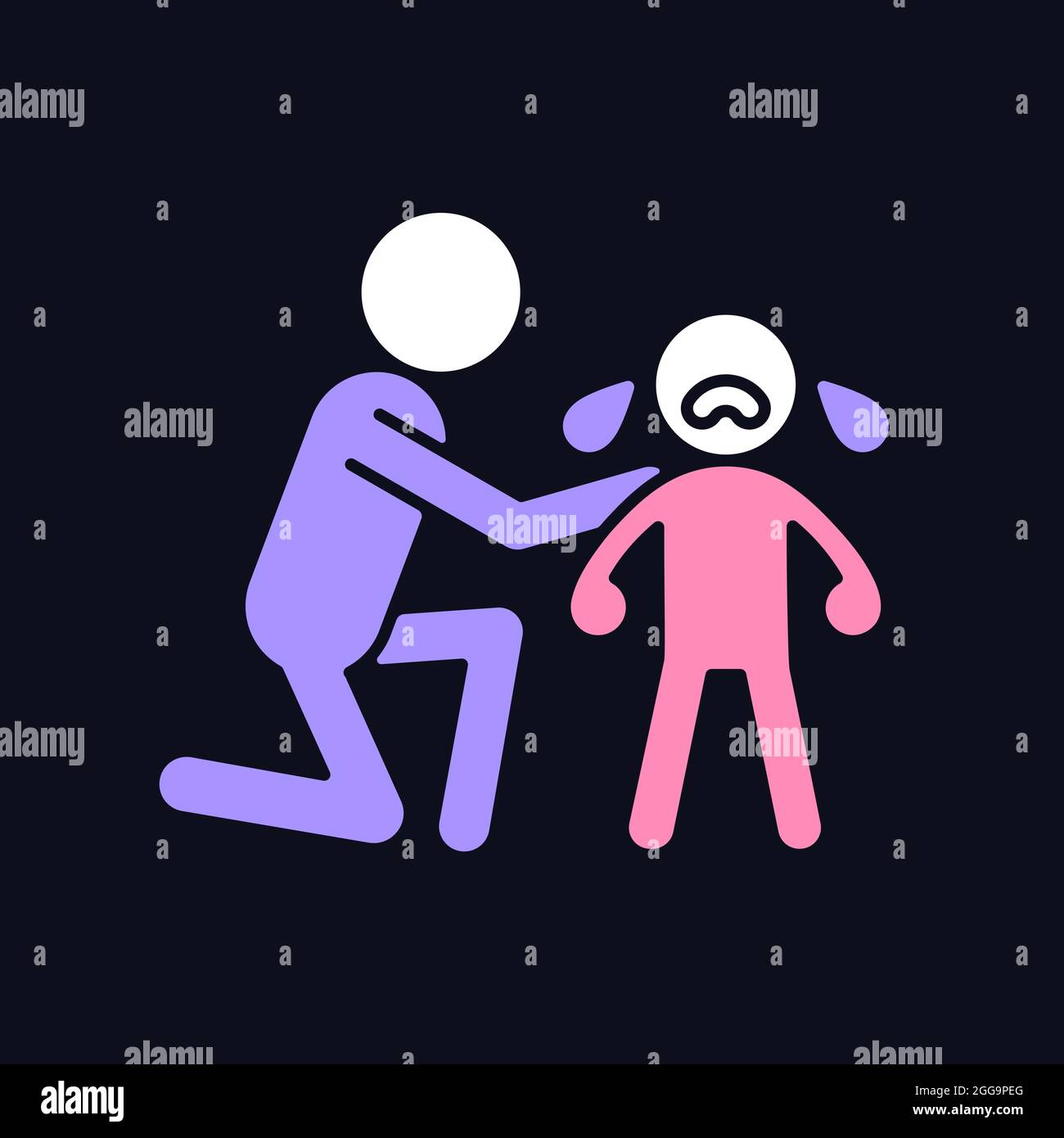Child pain crying Stock Vector Images - Alamy