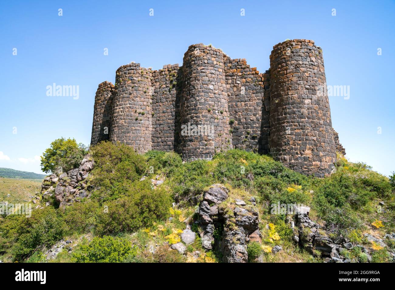 Pathfinder Travel - Armenia - Amberd Fortress🏰 meaning: Fortress in the  clouds☁️, this 10th century unique fortress is located on the slopes of  Mount🗻 Aragats at an altitude of 2,300 meters (7,500