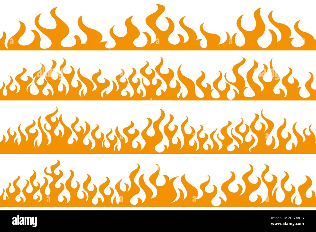 Fire flame frame borders Stock Vector Image & Art - Alamy