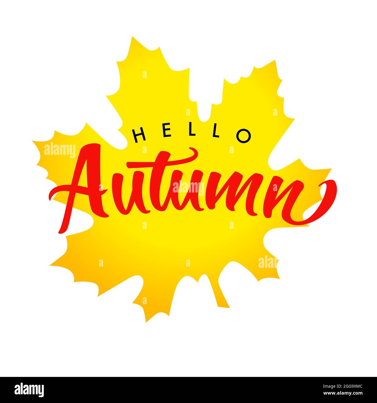 Hello autumn lettering elements Cut Out Stock Images Pictures Alamy
