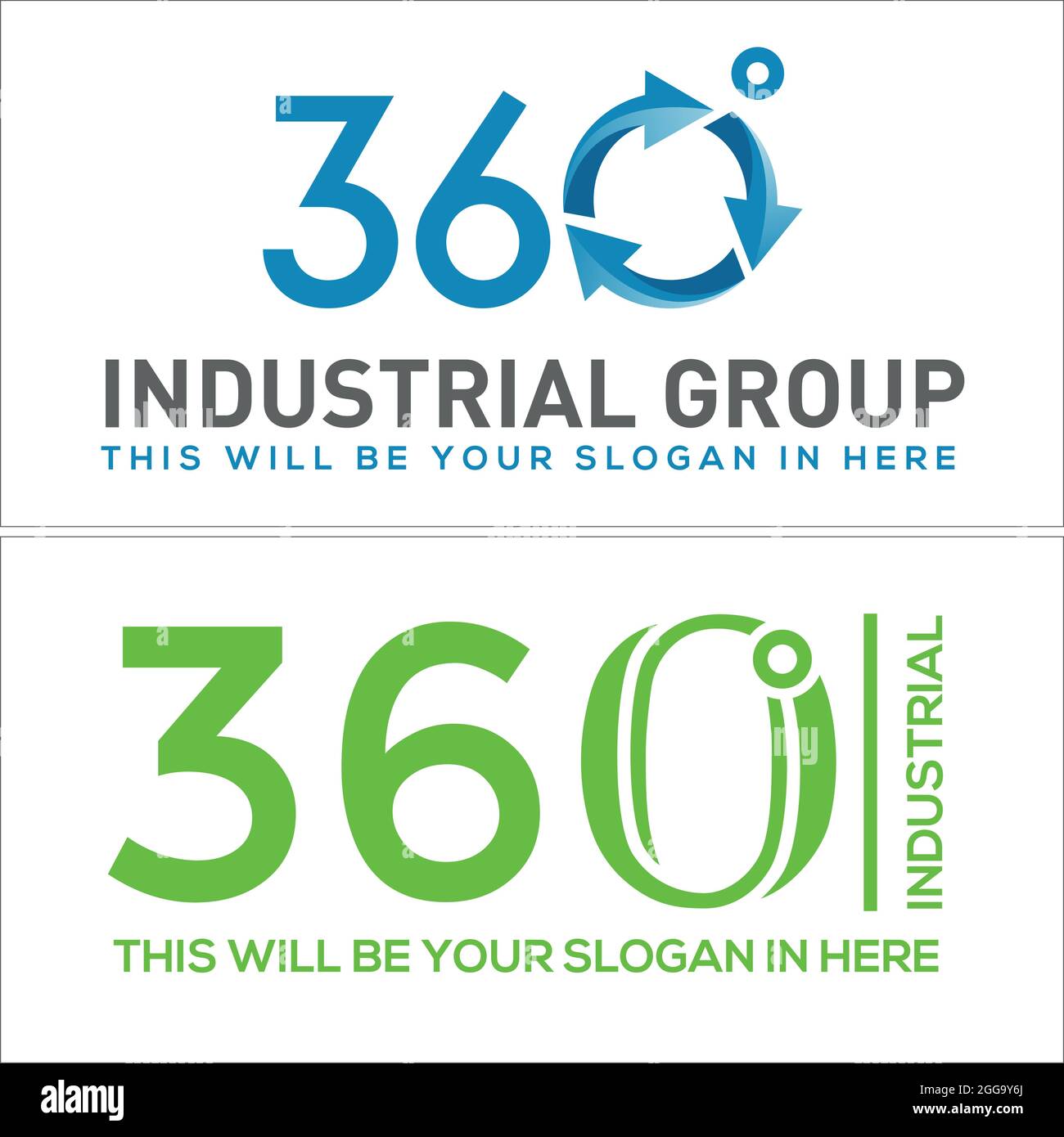 Industrial recycling icon logo design vector Stock Vector