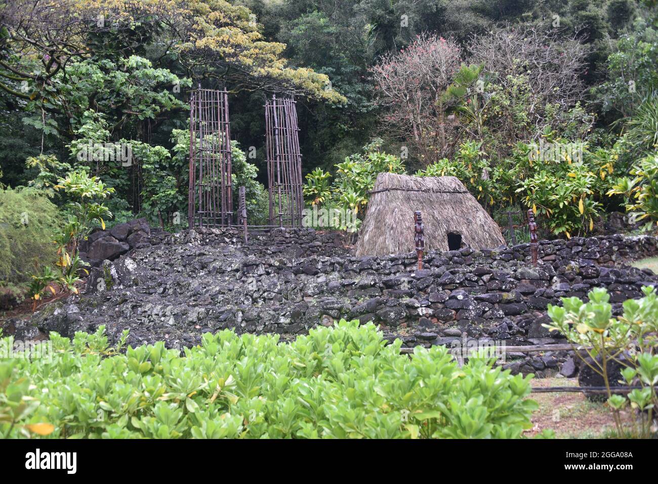 Oahu, HI U.S.A. 6/4&7/2021. Waimea Valley Visitors Center. Waimea